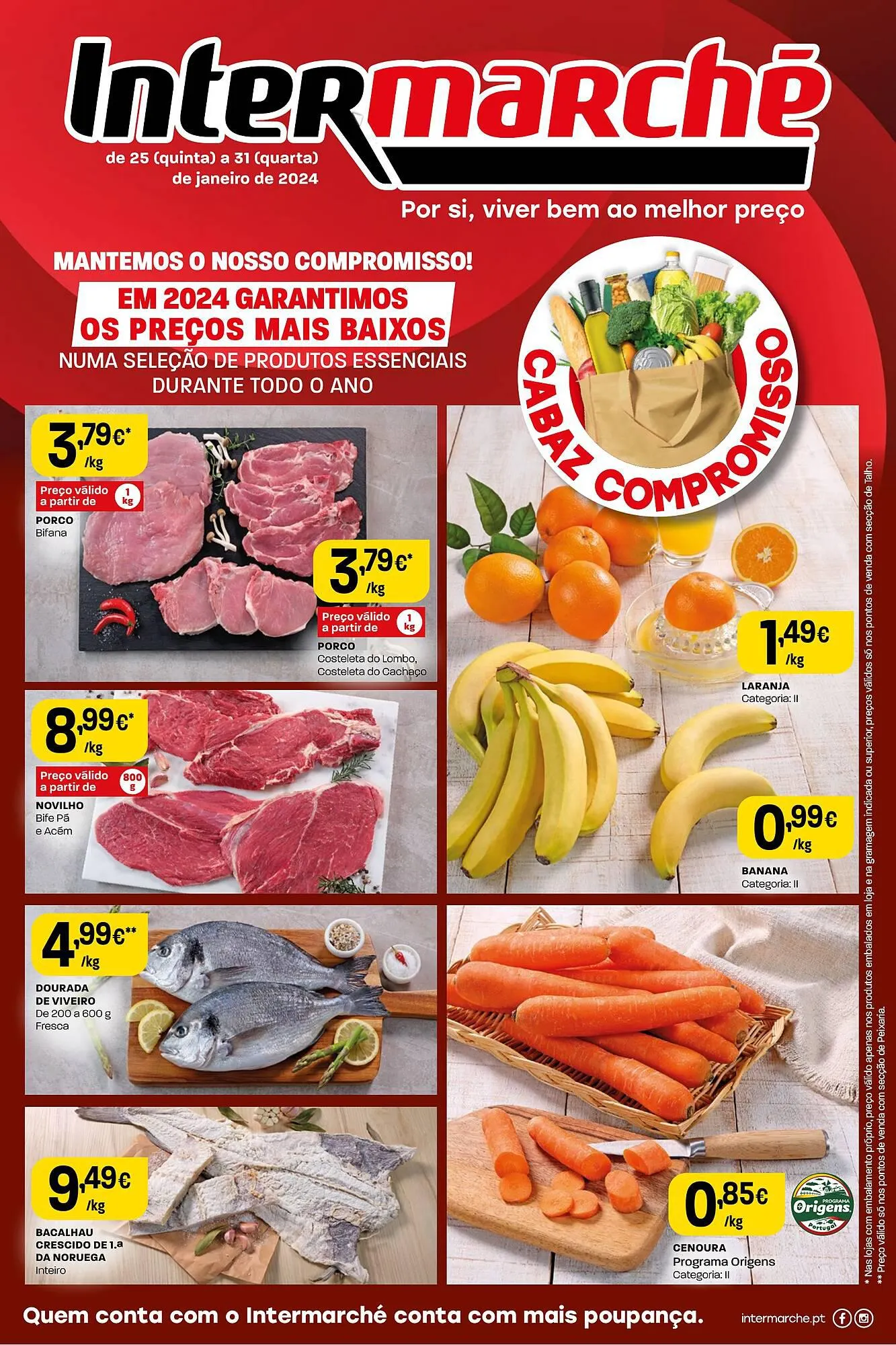 Folheto Folheto Intermarché de 25 de janeiro até 31 de janeiro 2024 - Pagina 1