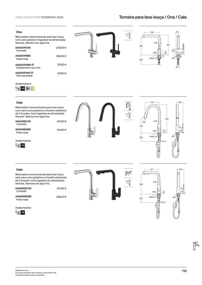 Folheto Soluções de Banho  de 6 de janeiro até 31 de dezembro 2025 - Pagina 733