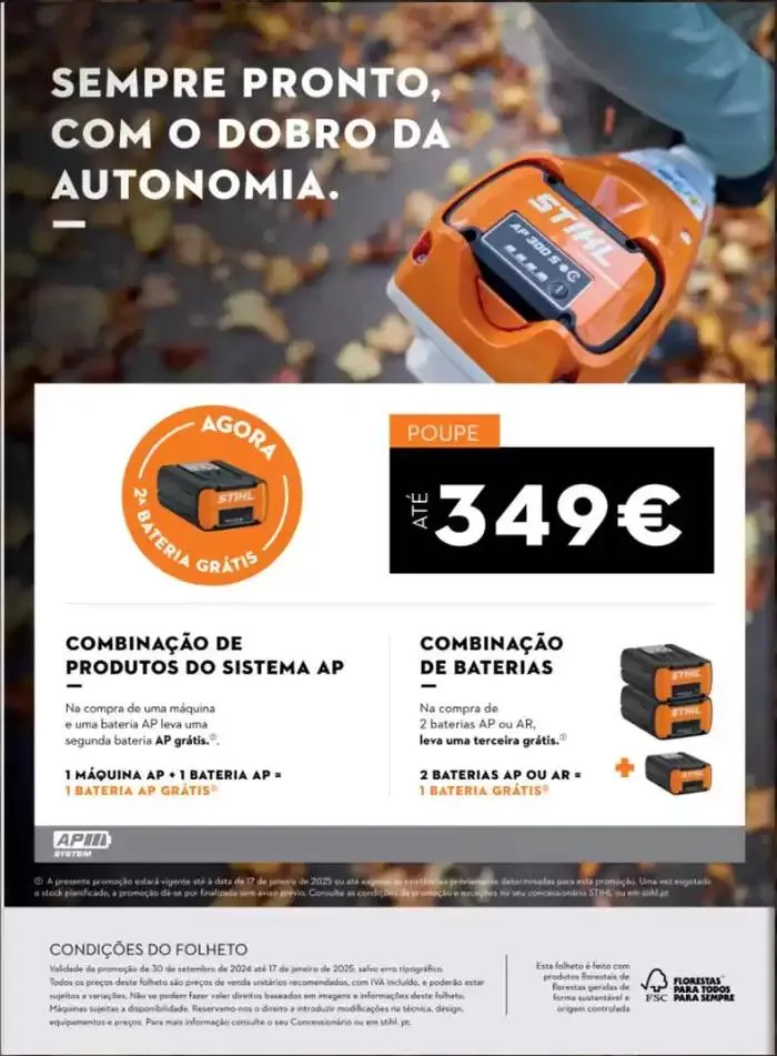 Folheto Stihl Folheto Outono 2024 de 3 de outubro até 17 de janeiro 2025 - Pagina 16