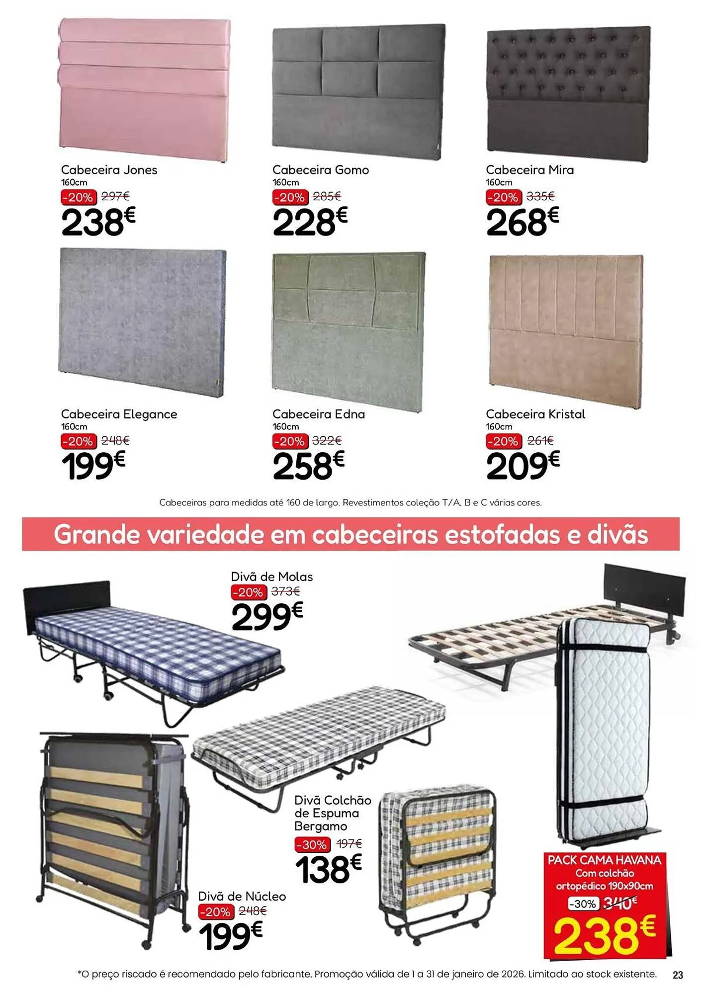 Folheto Folheto Hiper Centro do Móvel de 9 de janeiro até 31 de janeiro 2026 - Pagina 23