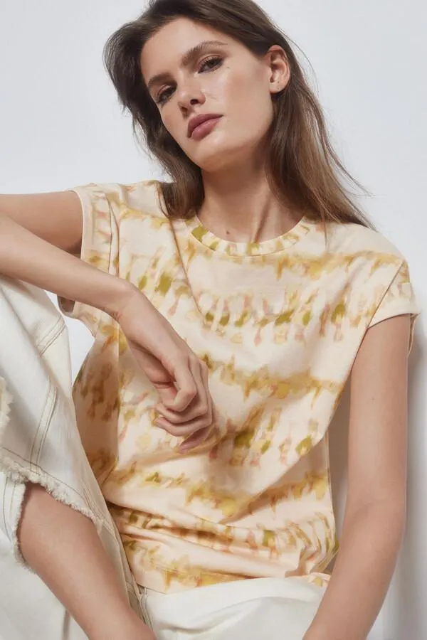 Camiseta estampada manga corta