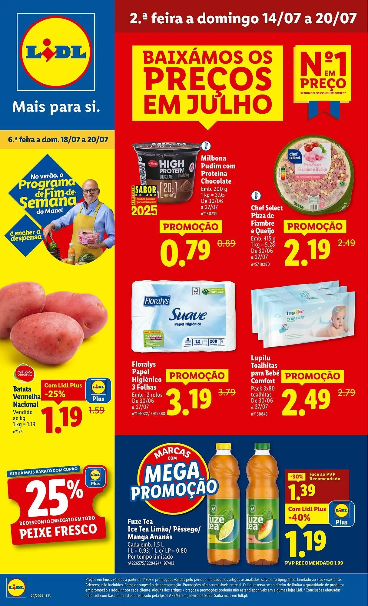 Folheto Folheto Lidl de 14 de julho até 20 de julho 2025 - Pagina 1