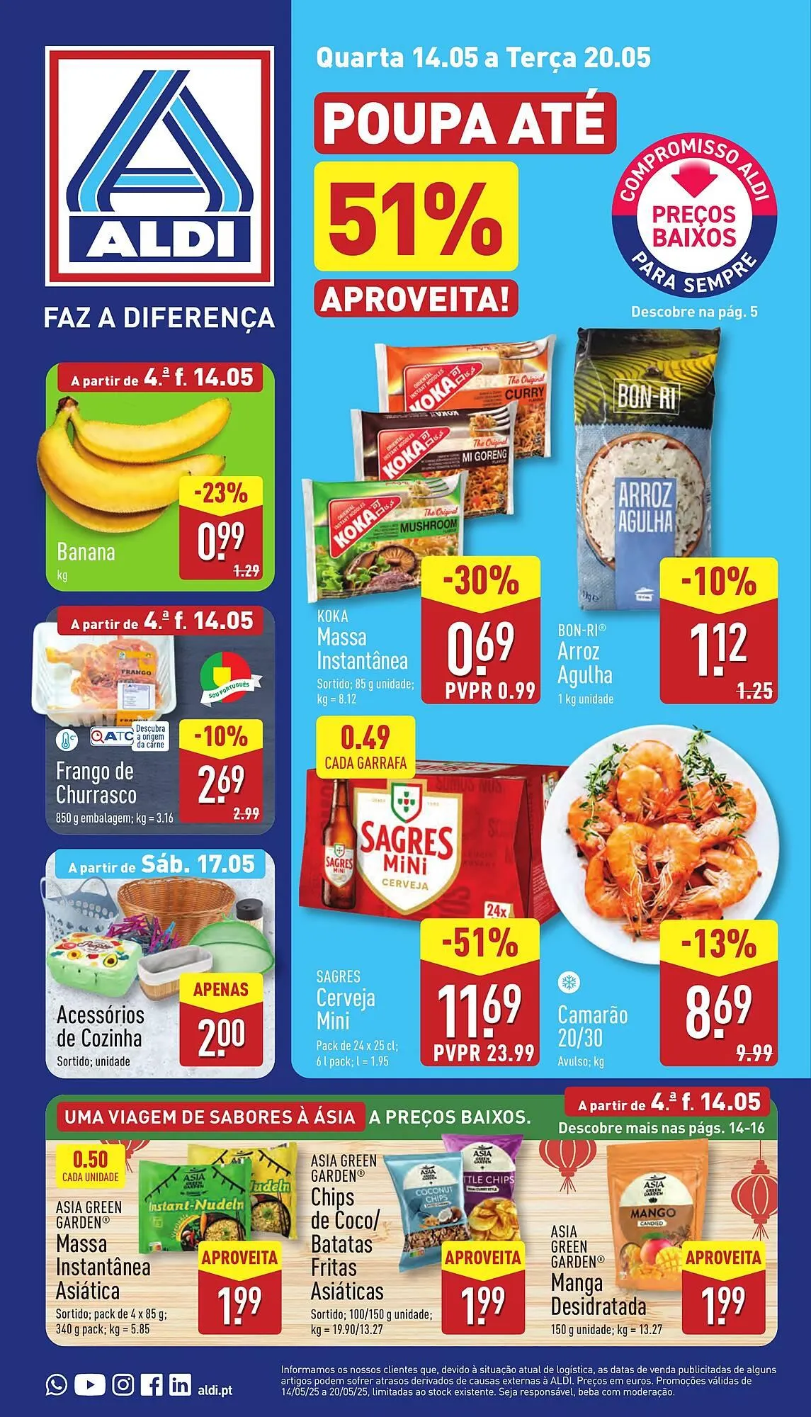 Folheto Folheto ALDI de 14 de maio até 20 de maio 2025 - Pagina 1