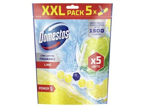 bloco sanitário domestos power 5 lime 5 un