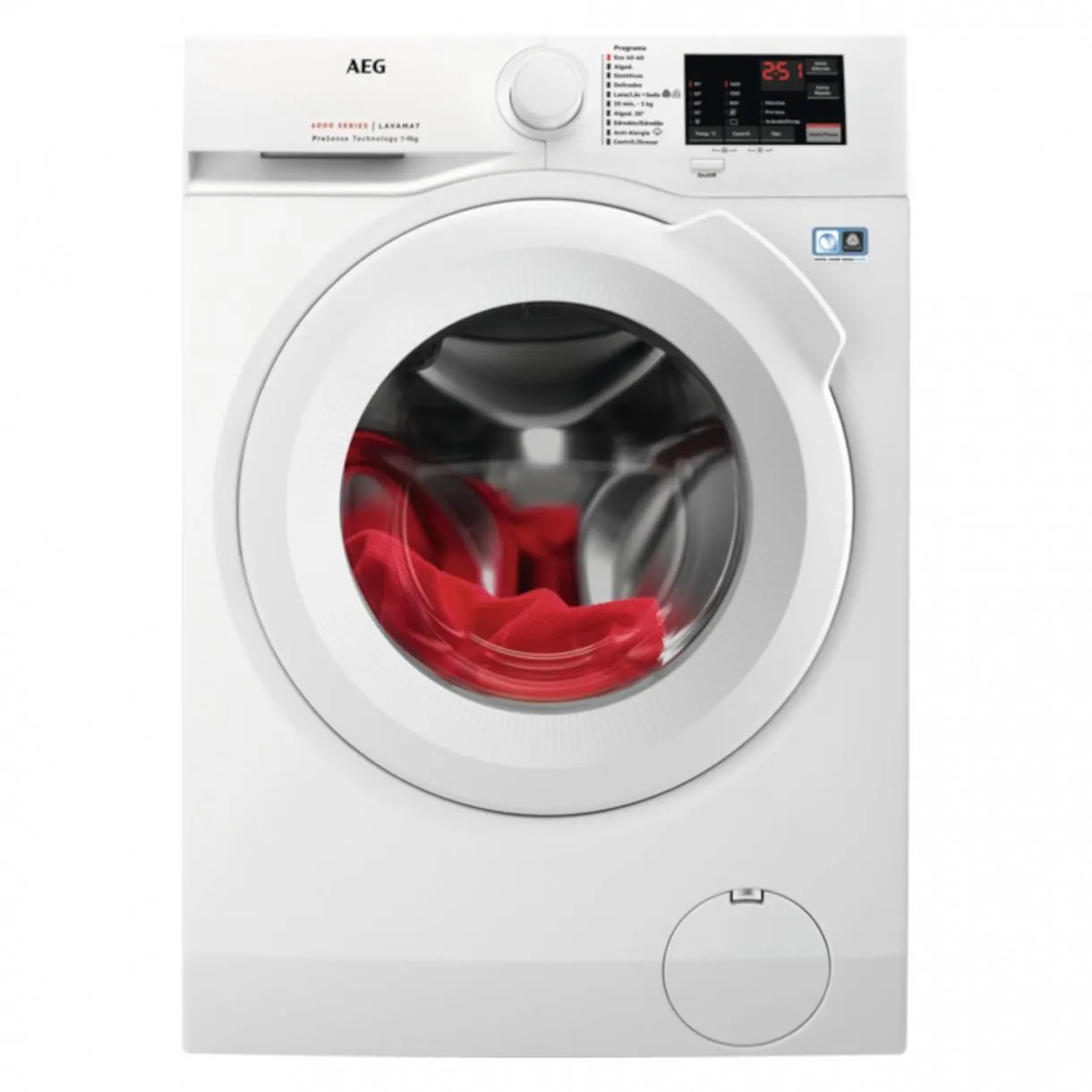 Máquina Lavar Roupa AEG L6FBI947P - 9 Kg - 1400 Rpm