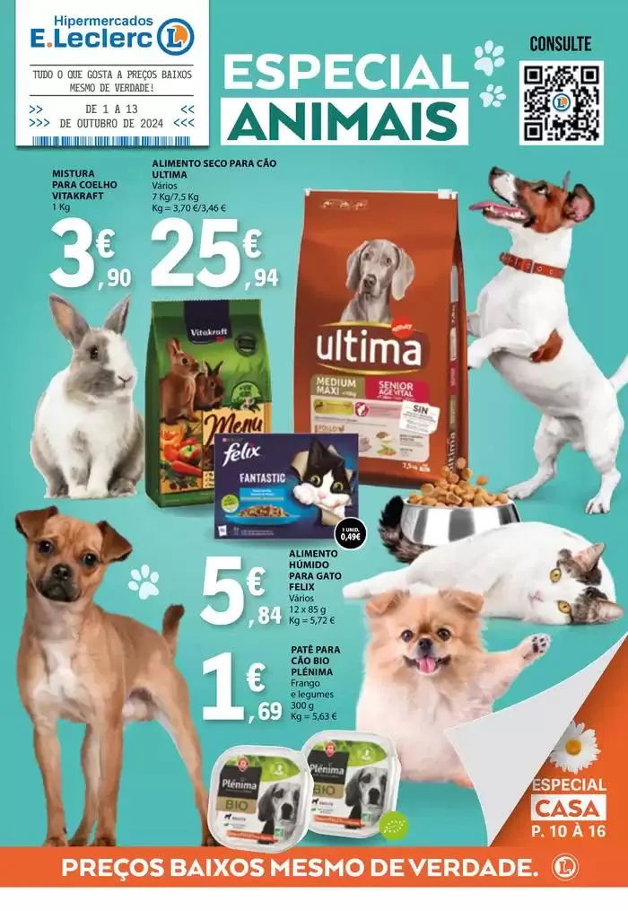 Folheto Folheto Especial Animais de 1 de outubro até 13 de outubro 2024 - Pagina 1
