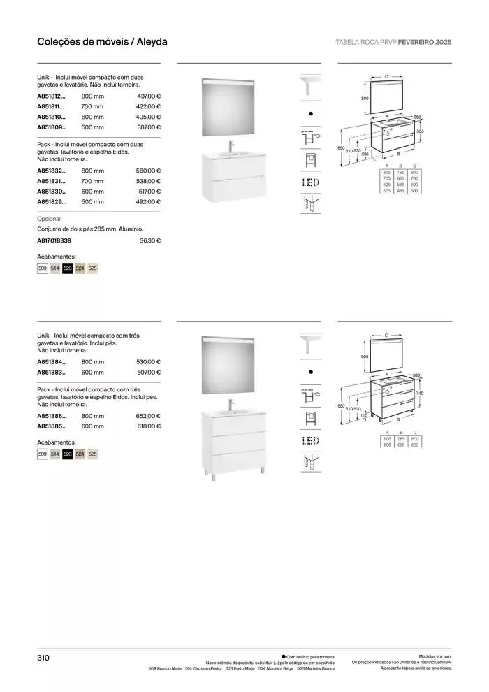 Folheto Soluções de Banho  de 6 de janeiro até 31 de dezembro 2025 - Pagina 312