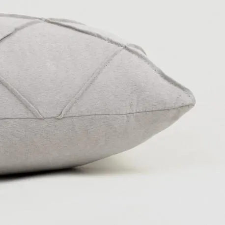 Almofada retangular 30x50 New Rombo camurça cinza perla