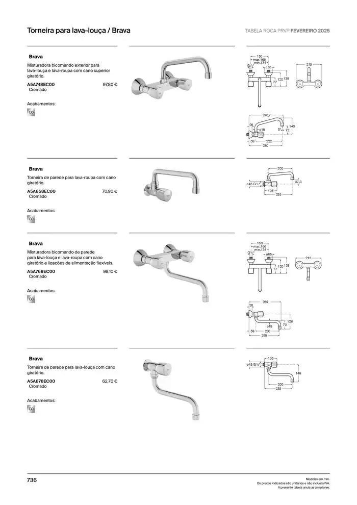 Folheto Soluções de Banho  de 6 de janeiro até 31 de dezembro 2025 - Pagina 738