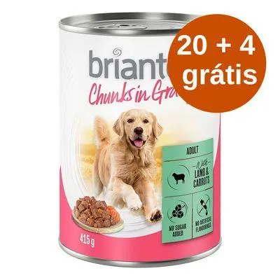 Briantos Chunks em molho 24 x 415 g latas em promoção: 20 + 4 grátis!