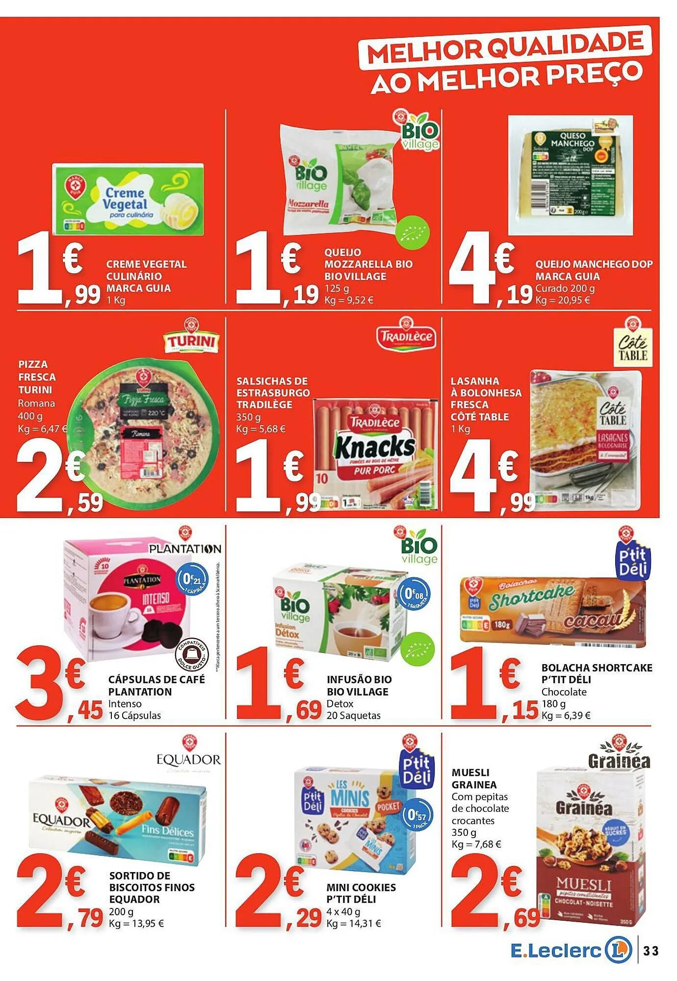 Folheto Folheto E.Leclerc de 13 de março até 19 de março 2025 - Pagina 33