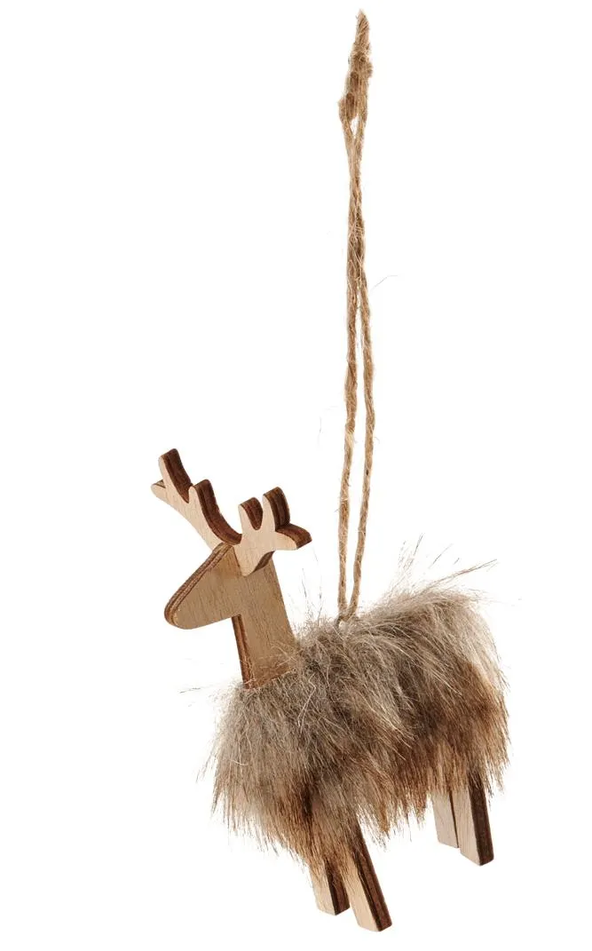 BUCK Decorazione da appendere marrone H 11 x W 5 x D 8 cm