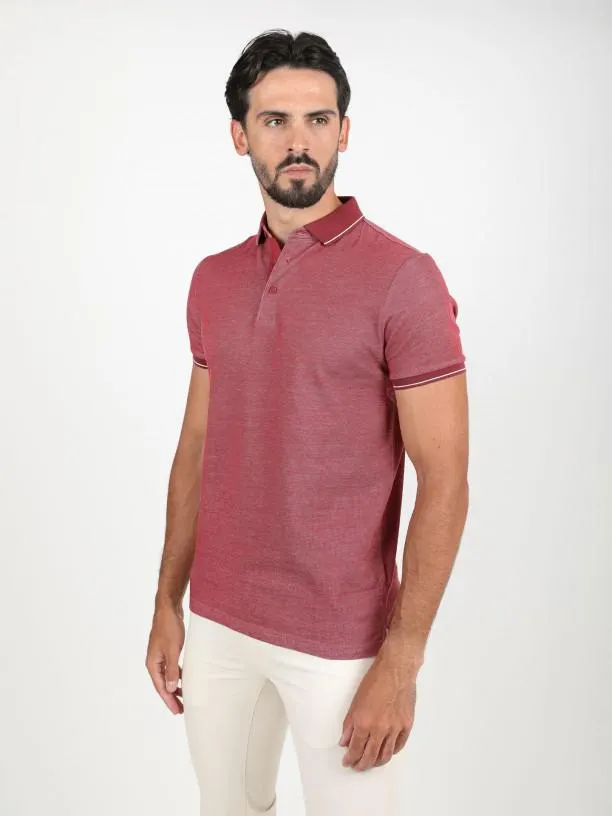 Polo básico piqué de 100% algodão
