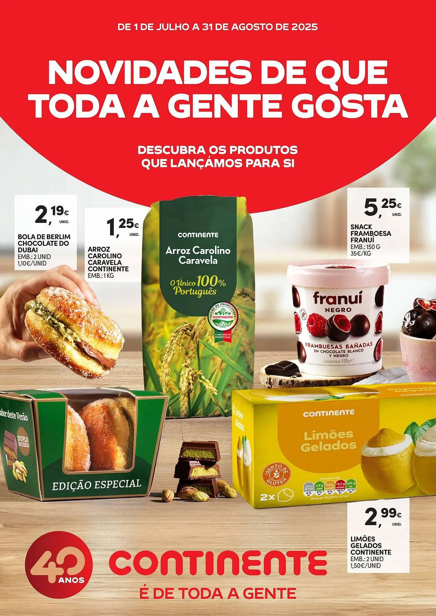 Folheto Folheto Continente de 1 de julho até 31 de agosto 2025 - Pagina 1