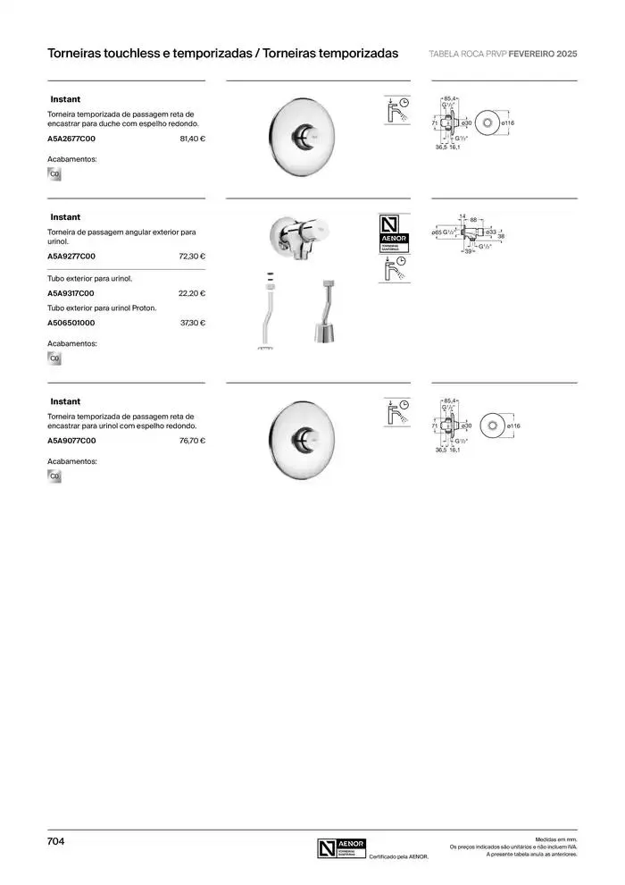 Folheto Soluções de Banho  de 6 de janeiro até 31 de dezembro 2025 - Pagina 706