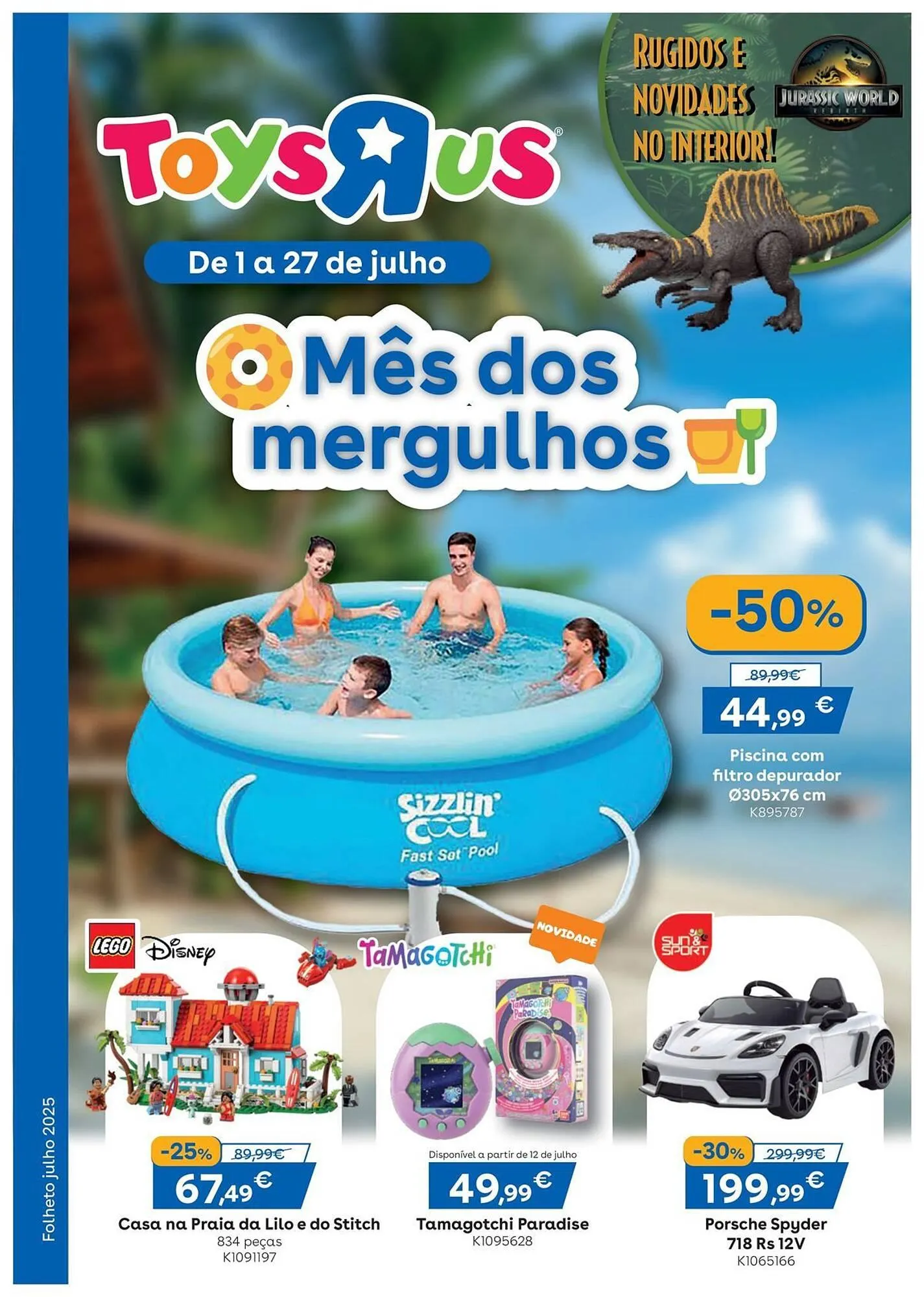 Folheto Folheto Toys R Us de 1 de julho até 27 de julho 2025 - Pagina 1