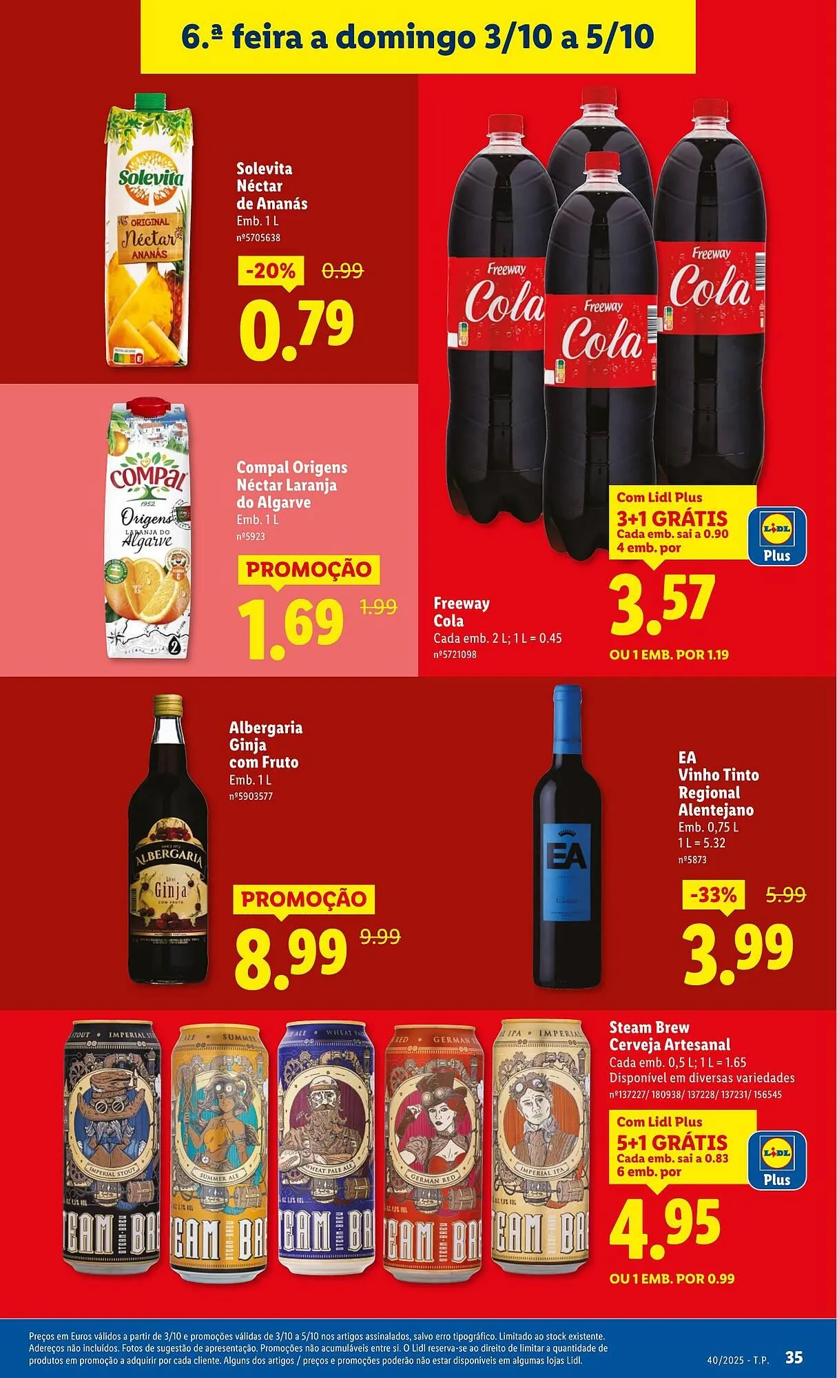 Folheto Folheto Lidl de 29 de setembro até 5 de outubro 2025 - Pagina 35