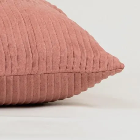 Almofada New Ondas camurça marsala 50x50