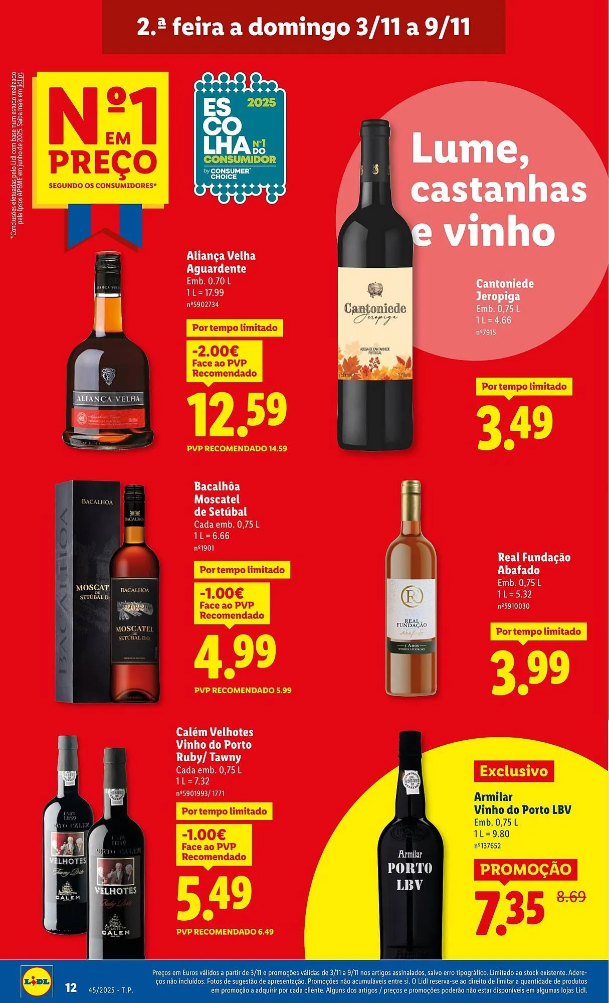 Folheto Folheto Lidl de 3 de novembro até 9 de novembro 2025 - Pagina 12