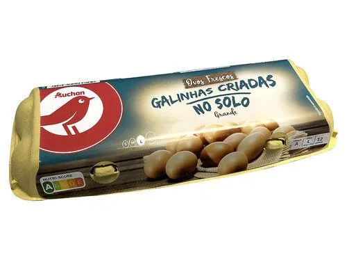 ovos auchan galinhas solo classe l uma dúzia