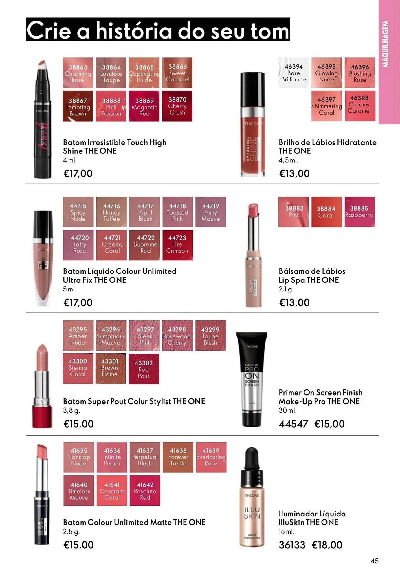 Folheto Catálogo Oriflame de 1 de outubro até 21 de outubro 2025 - Pagina 45