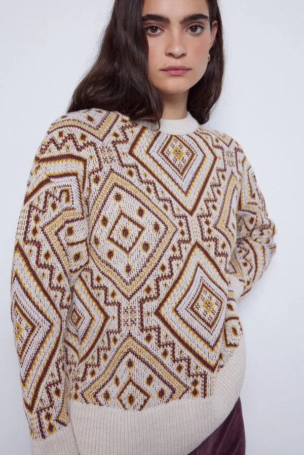 Jersey punto jacquard