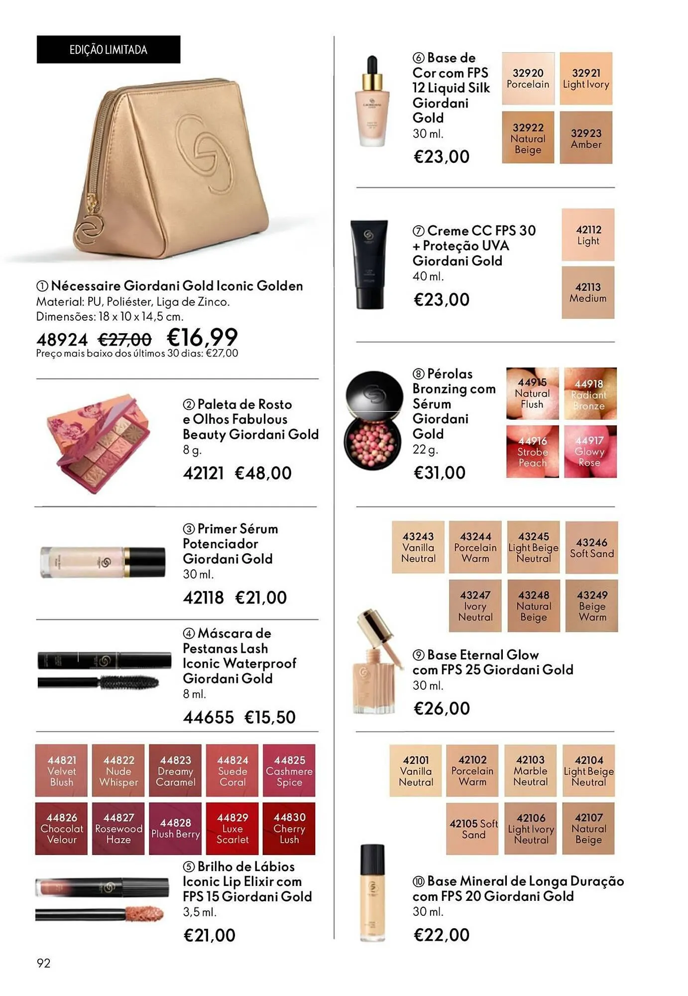 Folheto Catálogo Oriflame de 6 de maio até 26 de maio 2026 - Pagina 92