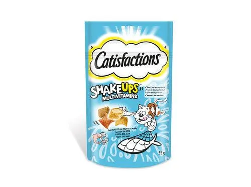 snacks para gato catisfactions shake ups mar 55g