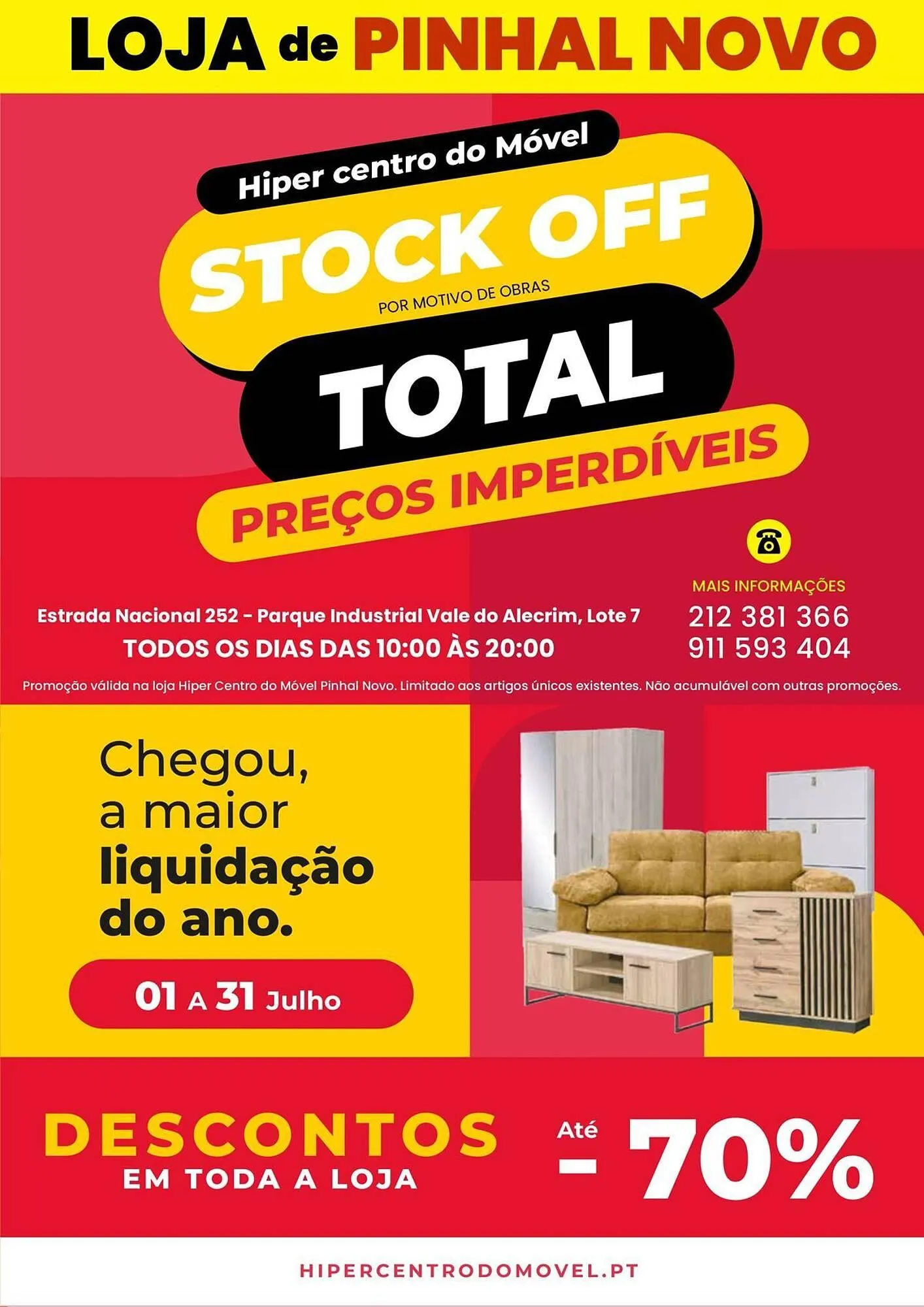 Folheto Folheto Hiper Centro do Móvel de 1 de julho até 31 de julho 2025 - Pagina 73
