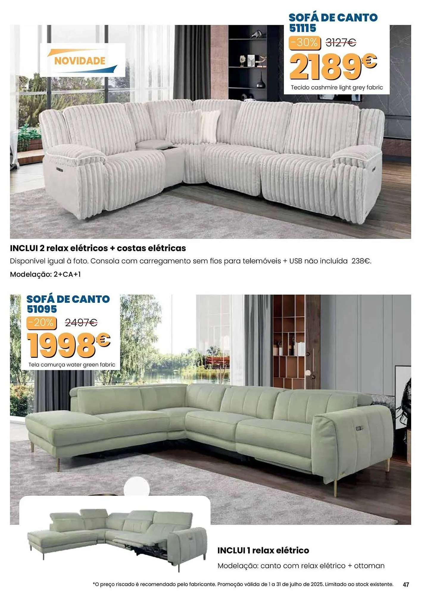 Folheto Folheto Hiper Centro do Móvel de 1 de julho até 31 de julho 2025 - Pagina 47