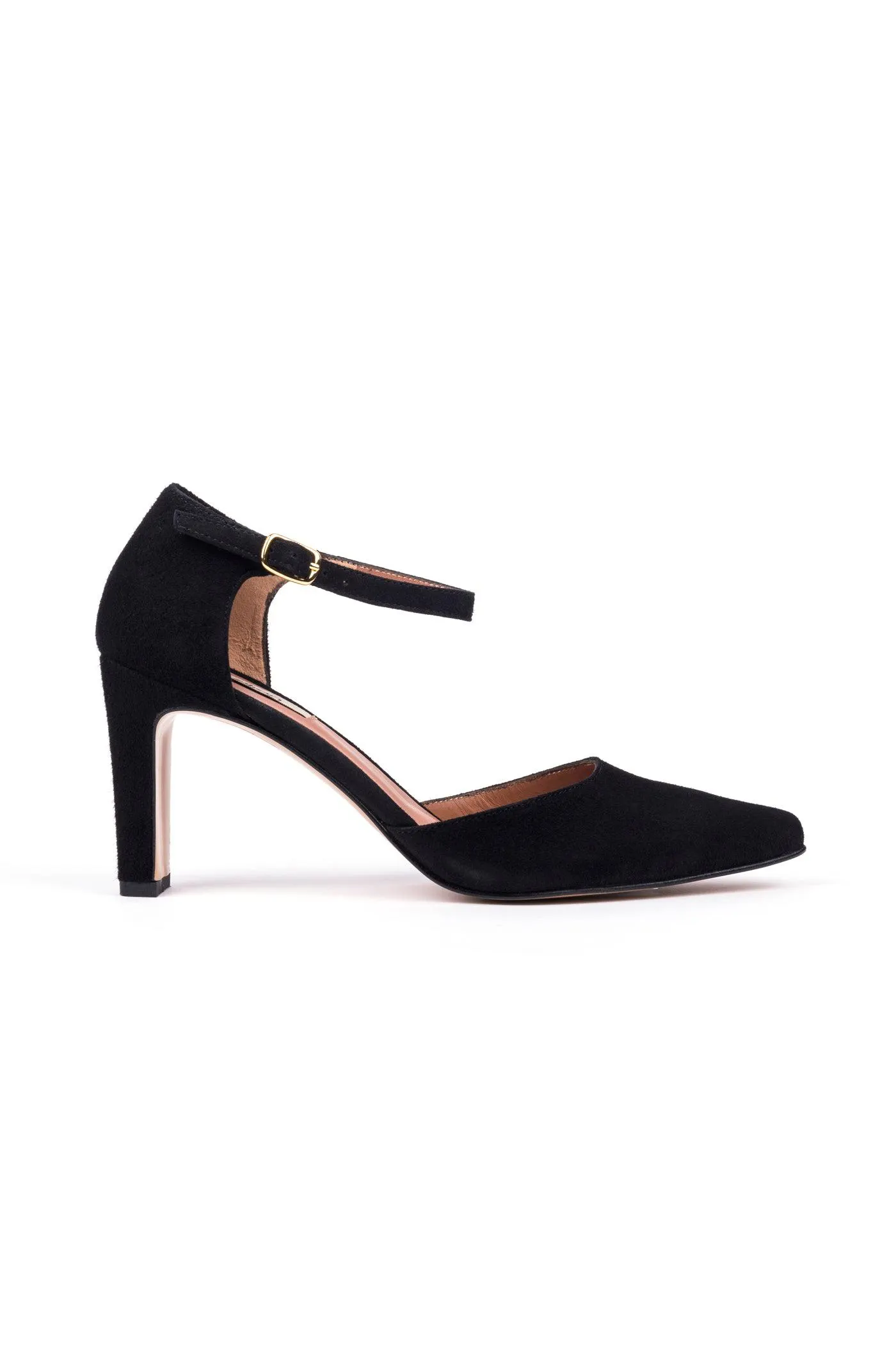 Sapatos de salto alto em camurça - Black