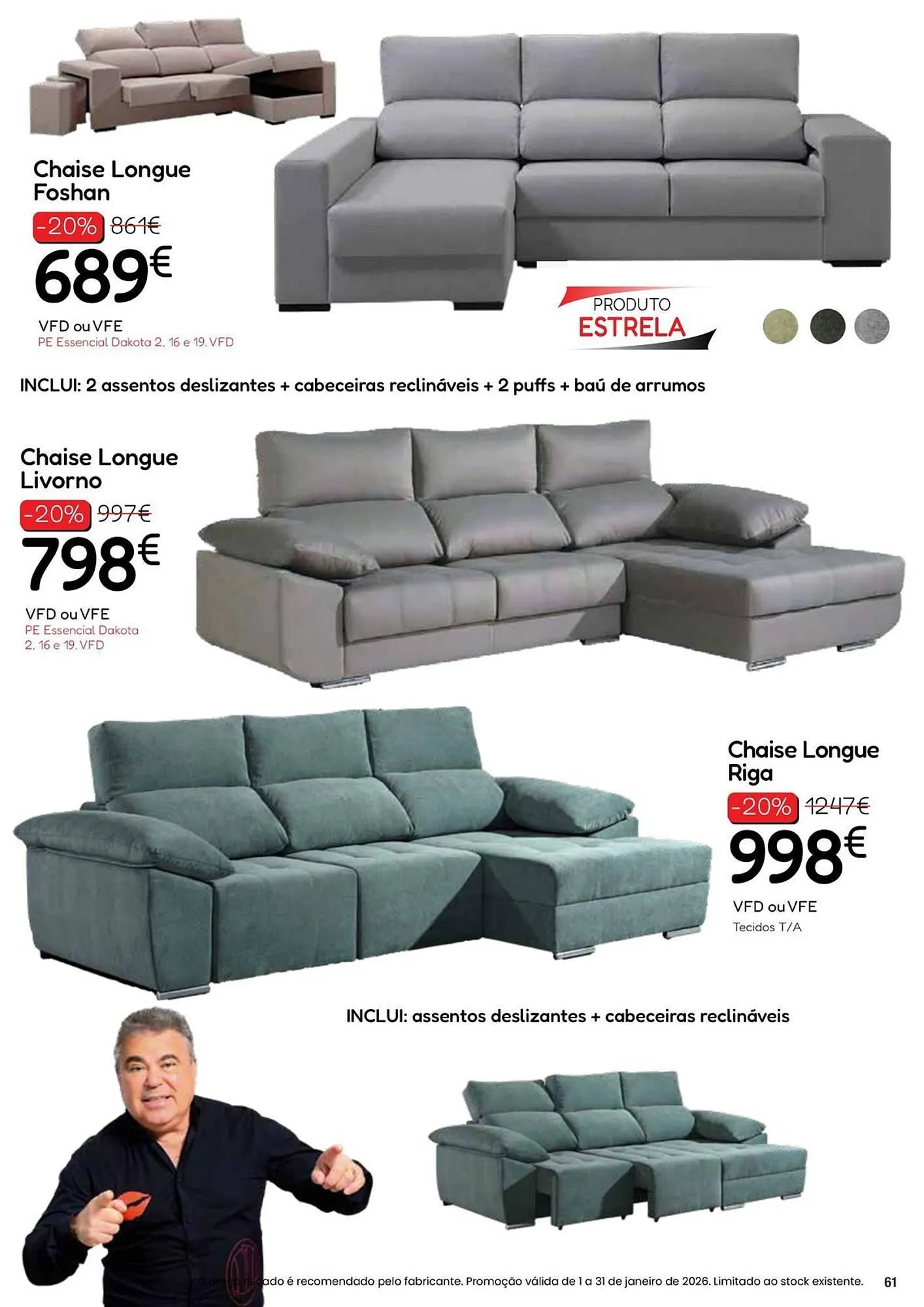 Folheto Folheto Hiper Centro do Móvel de 6 de janeiro até 31 de janeiro 2026 - Pagina 61