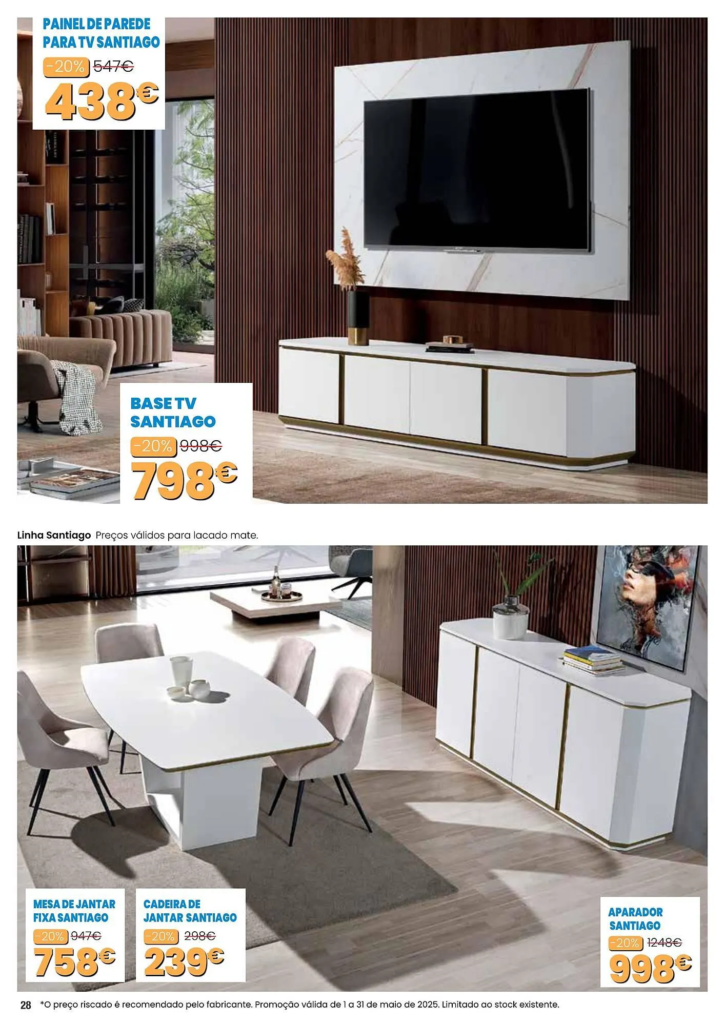 Folheto Folheto Hiper Centro do Móvel de 1 de maio até 31 de maio 2025 - Pagina 28