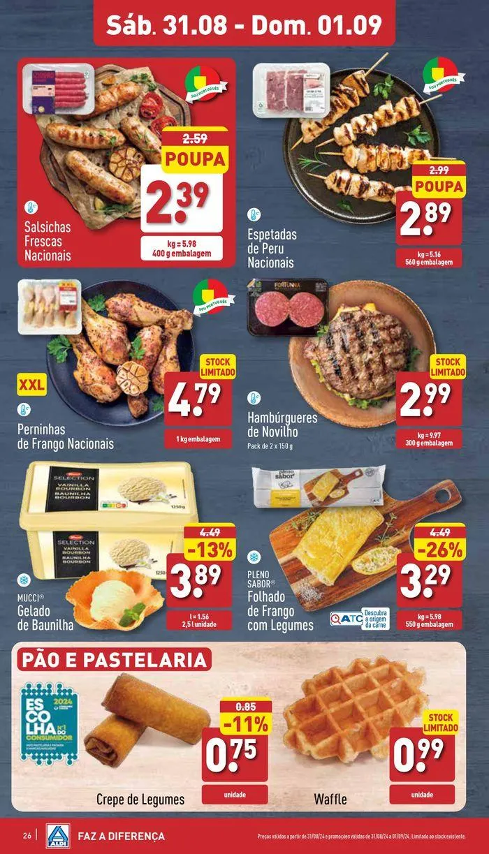 Folheto Frescos a preços imbatíveis de 28 de agosto até 9 de setembro 2024 - Pagina 26