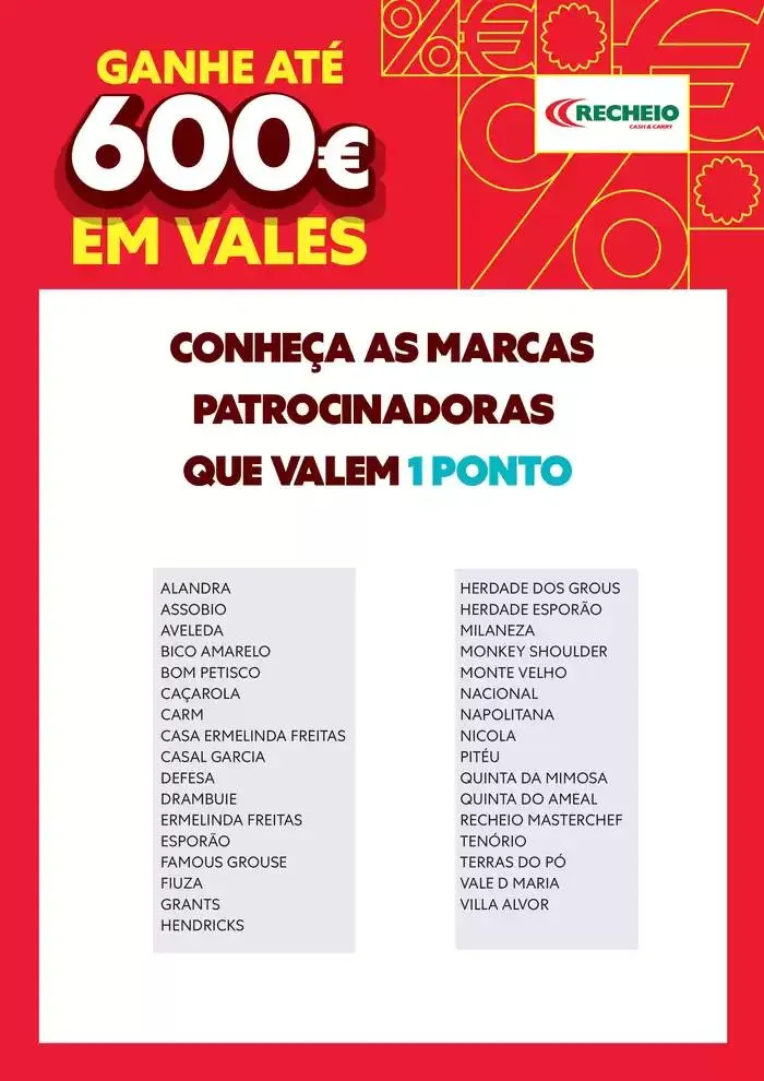 Folheto Recheio Ganhe até 600€ de 9 de janeiro até 31 de março 2025 - Pagina 5