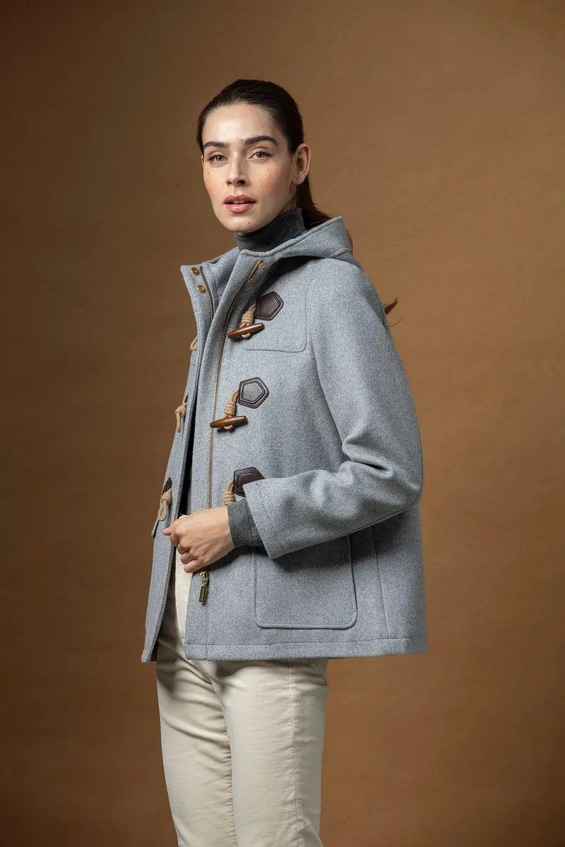 Canadiana de lã com capuz