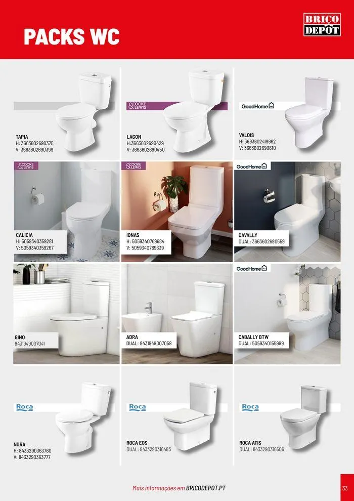 Folheto Catálogo de Casa De Banho de 8 de agosto até 31 de dezembro 2024 - Pagina 33