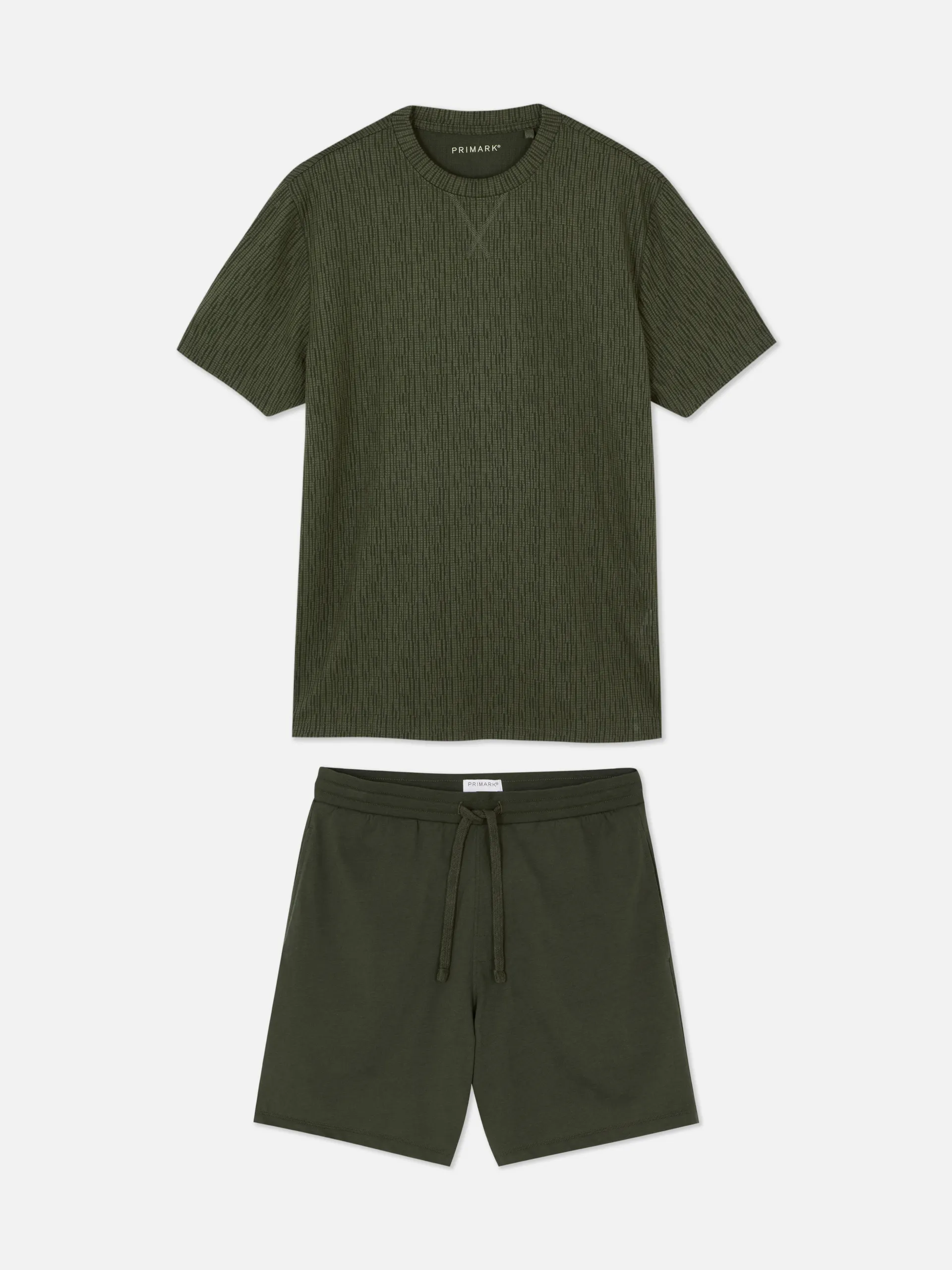 Pijama curto texturado