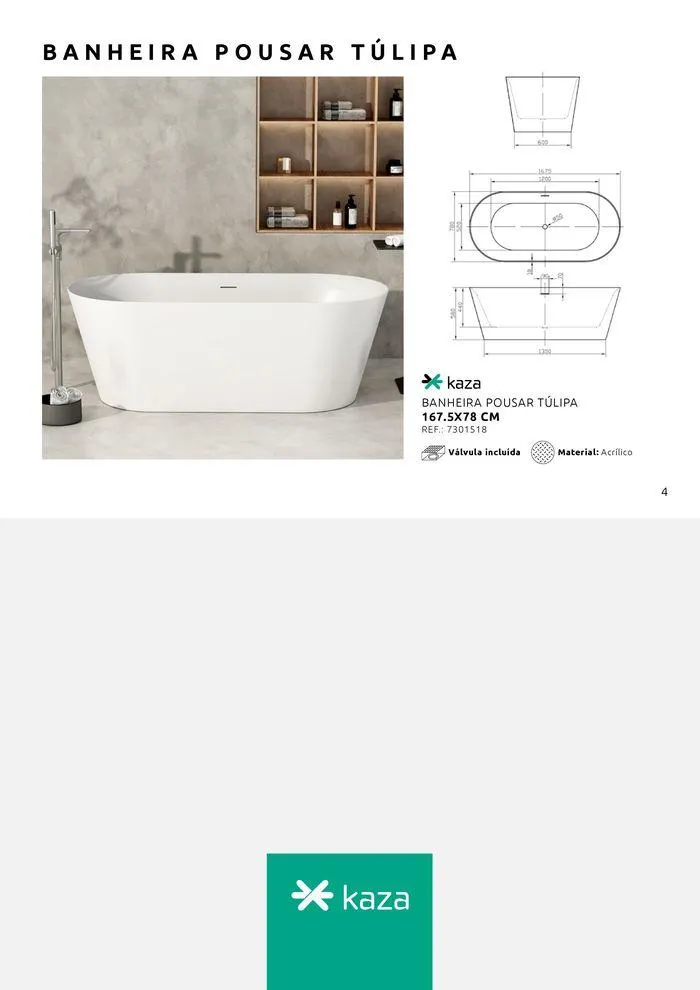 Folheto Catálogo Banheiras KAZA de 30 de agosto até 31 de dezembro 2024 - Pagina 3
