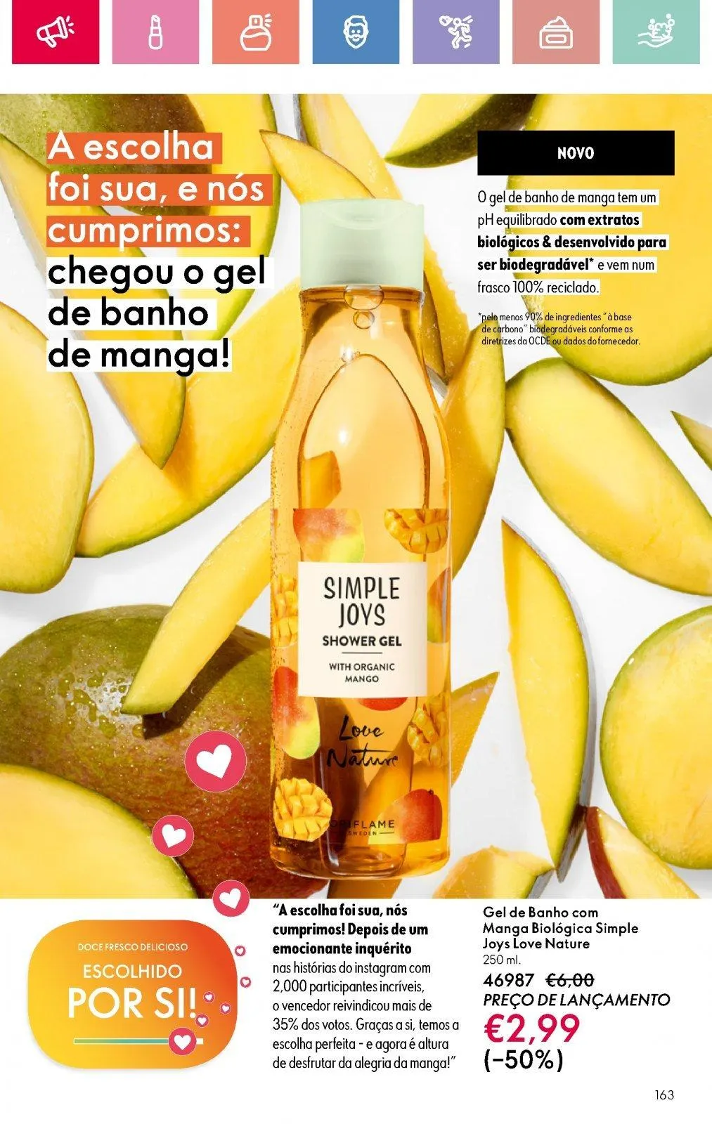 Folheto Folheto de Oriflame até 05.07.2025 de 18 de junho até 5 de julho 2025 - Pagina 163