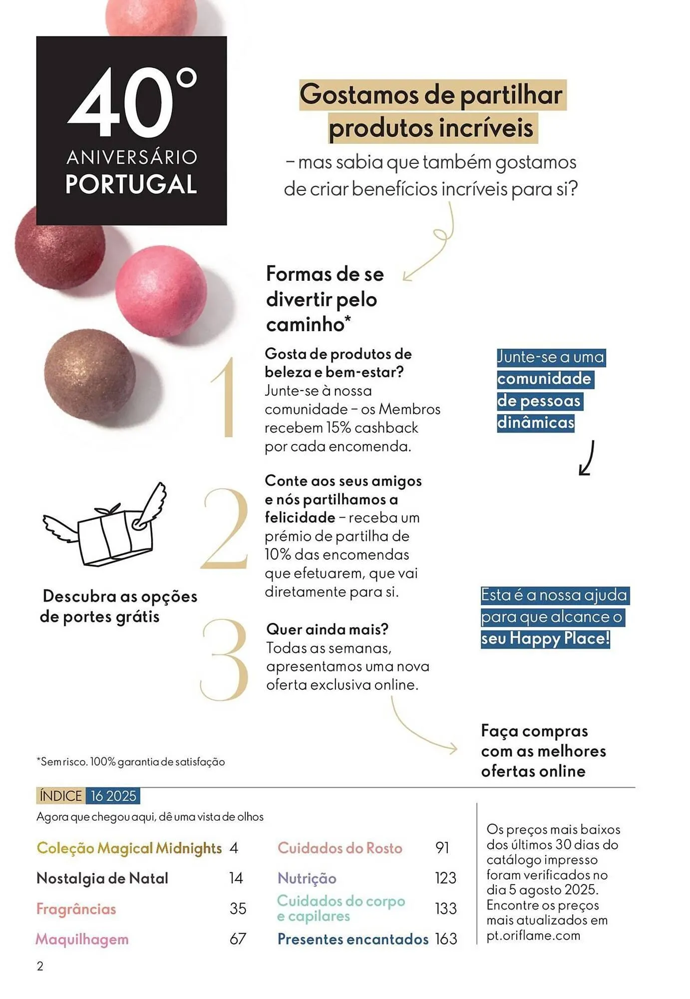 Folheto Catálogo Oriflame de 12 de novembro até 2 de dezembro 2025 - Pagina 2