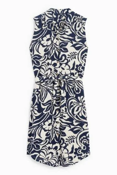 Viscose shirt dress - floral