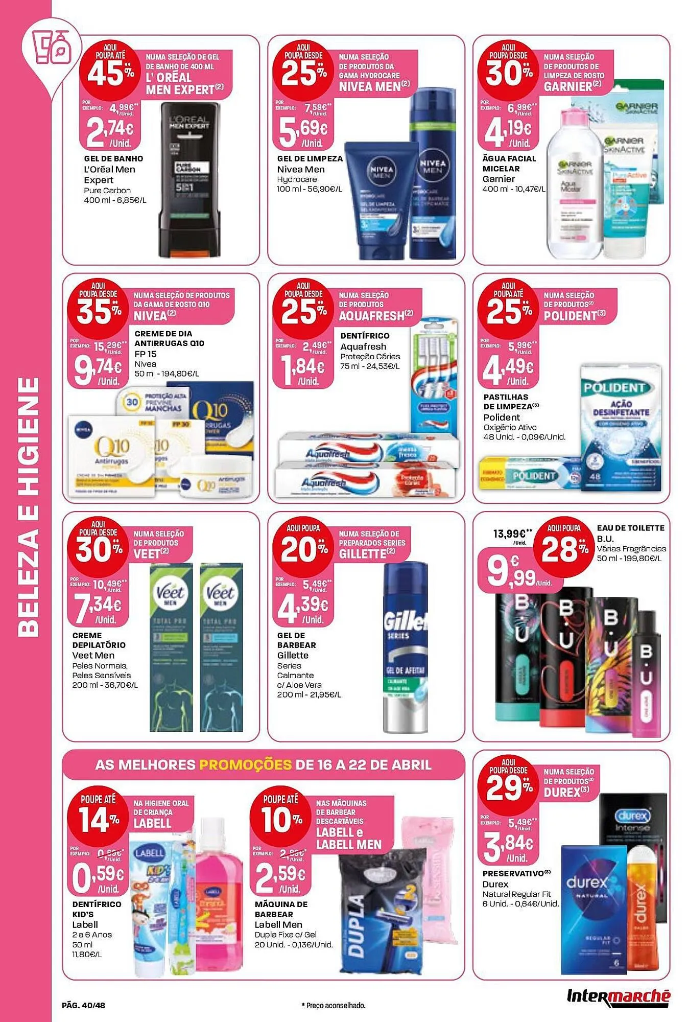 Folheto Folheto Intermarché de 16 de abril até 22 de abril 2026 - Pagina 40