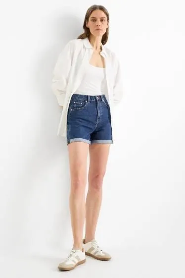 Mom shorts - high waist - LYCRA®