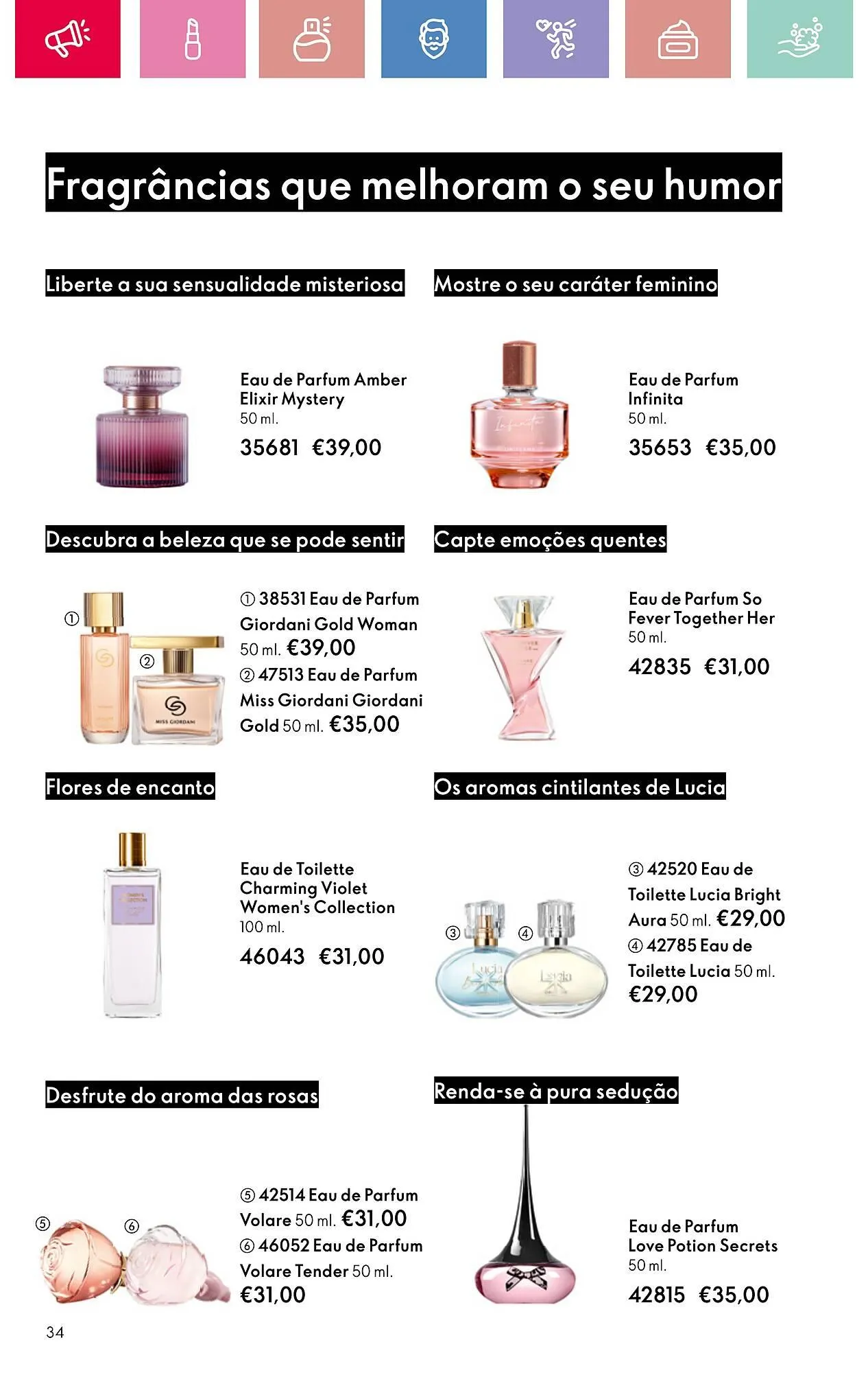 Folheto Folheto Oriflame de 13 de abril até 3 de maio 2025 - Pagina 34