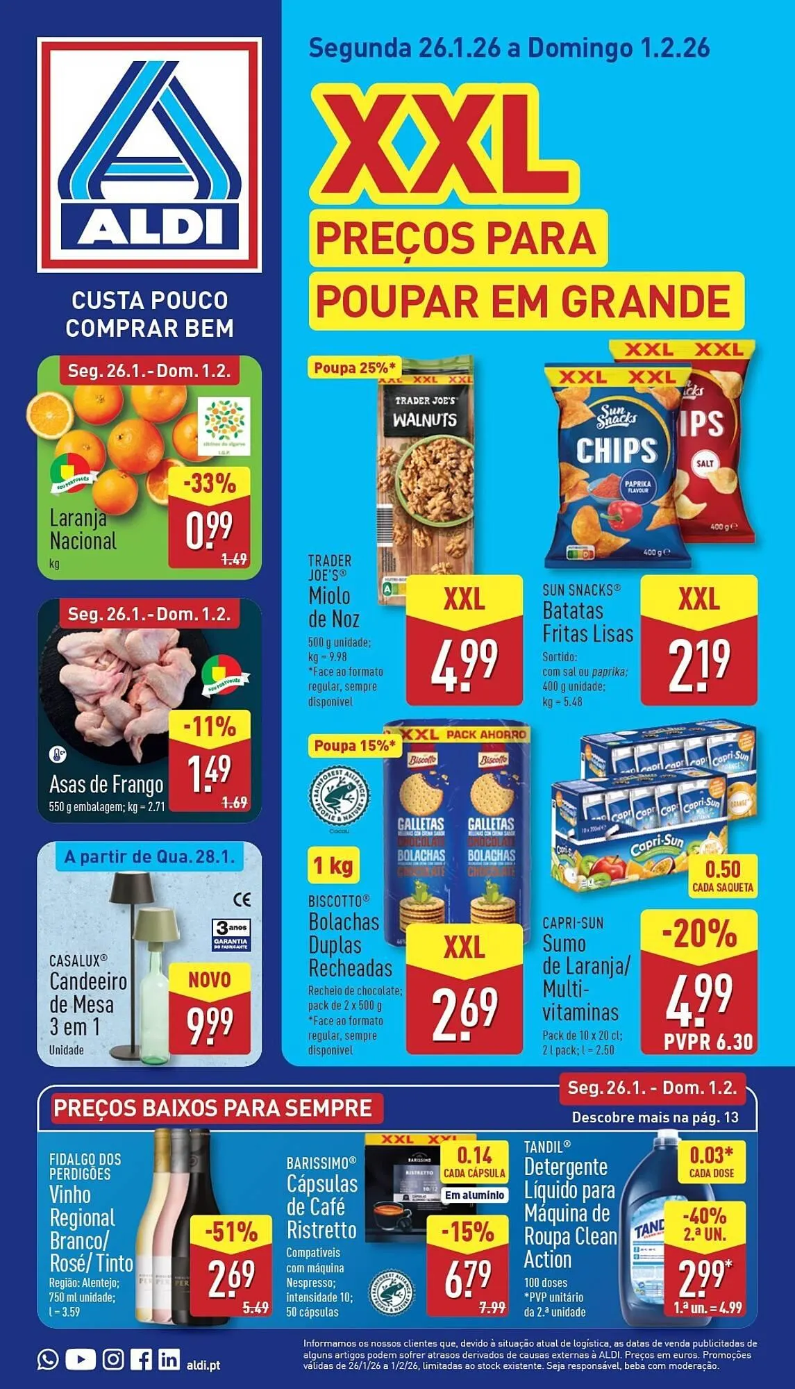 Folheto Folheto ALDI de 26 de janeiro até 1 de fevereiro 2026 - Pagina 1