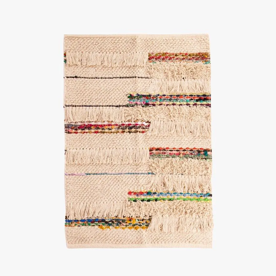 Tapete riscas algodão multicor 70x110 cm BENAGIL