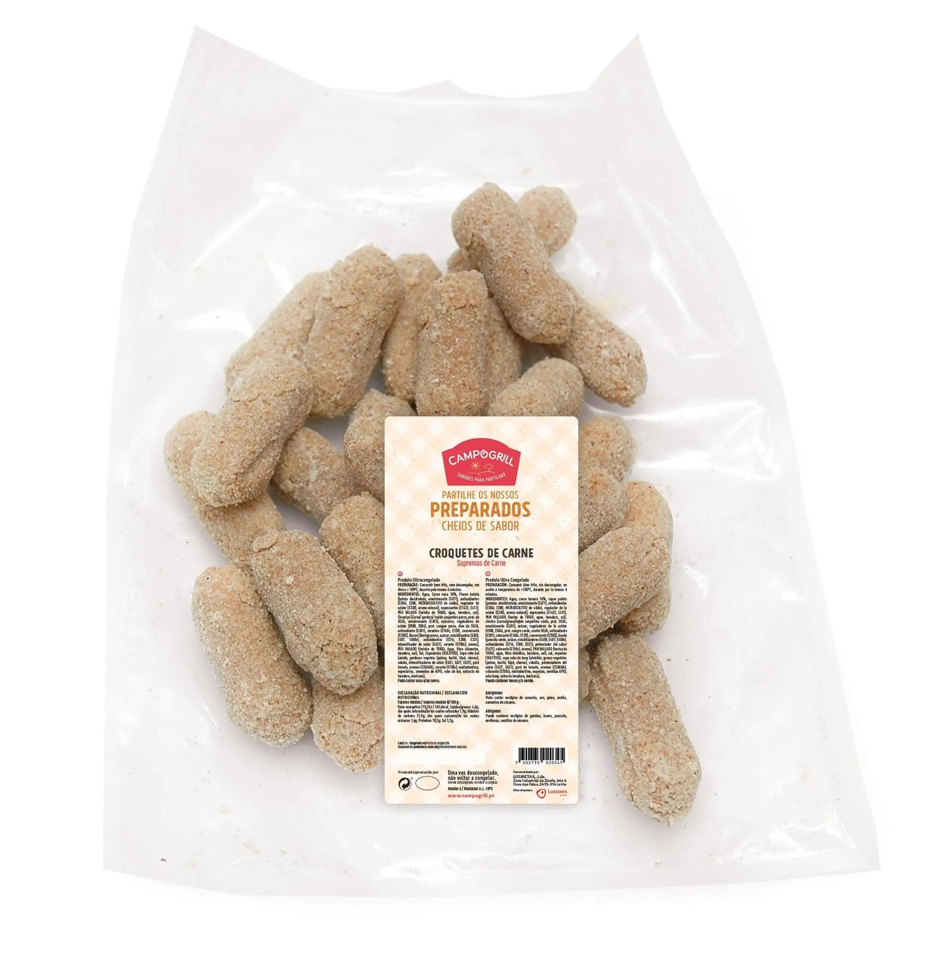 Croquetes de Carne - Saco 25 un.