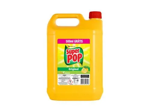 detergente de loiça limão super pop 4 lt +500ml