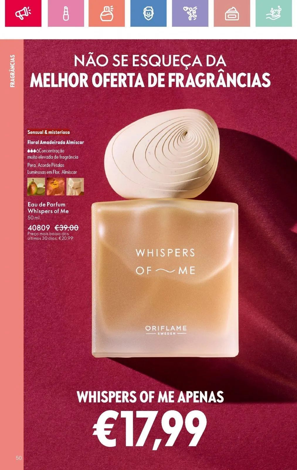 Folheto Folheto de Oriflame até 05.07.2025 de 18 de junho até 5 de julho 2025 - Pagina 50